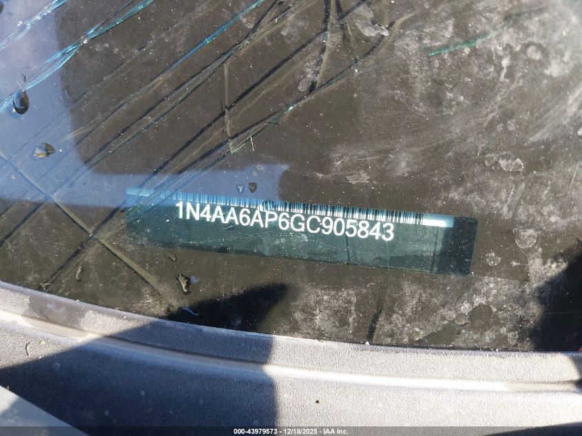 2016 Nissan Maxima 3.5 Platinum VIN: 1N4AA6AP6GC905843 Lot: 43979573