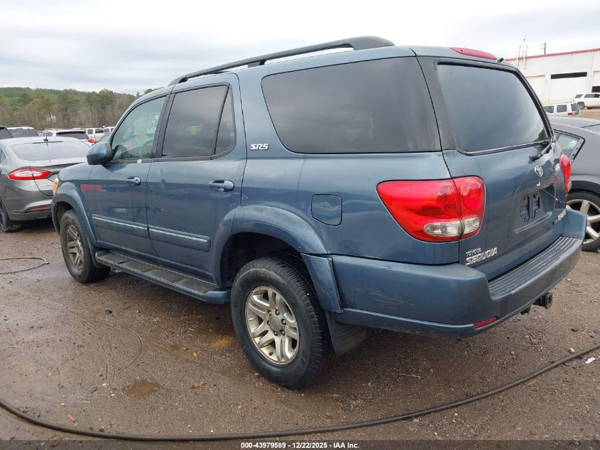 2005 Toyota Sequoia Sr5 V8 VIN: 5TDBT44A85S234725 Lot: 43979589
