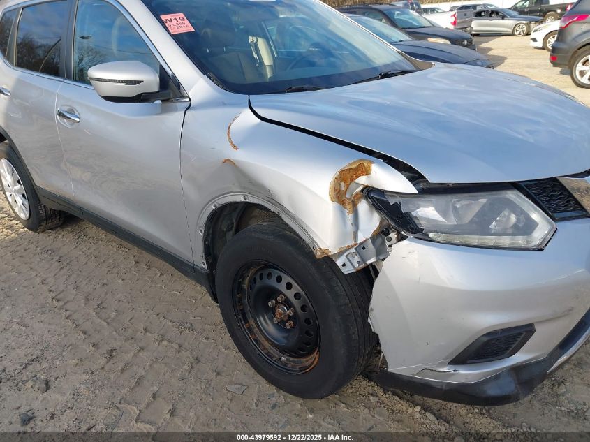 2016 Nissan Rogue S VIN: KNMAT2MV7GP595640 Lot: 43979592