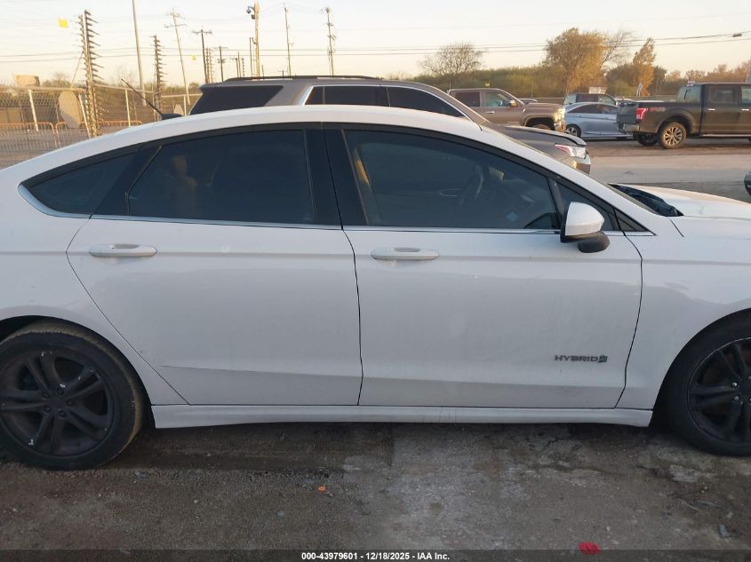 2018 Ford Fusion Hybrid Se VIN: 3FA6P0LU2JR209140 Lot: 43979601