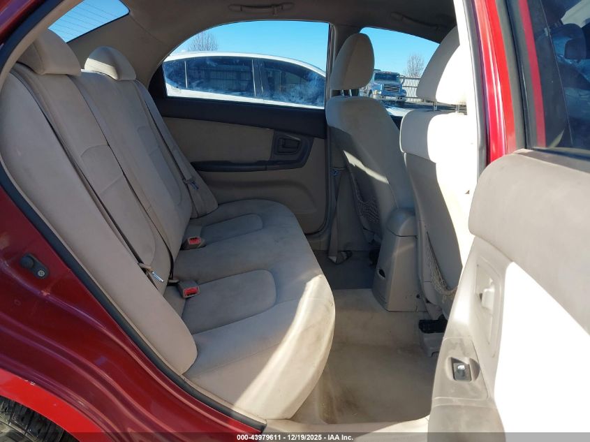 2006 Kia Spectra Ex/Lx/Sx VIN: KNAFE121765273372 Lot: 43979611