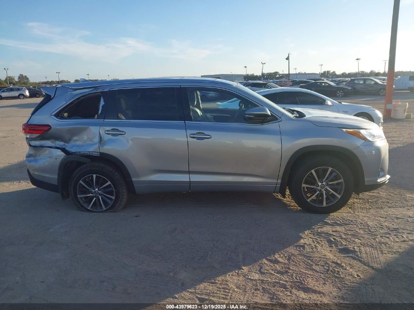 2017 Toyota Highlander Xle VIN: 5TDJZRFH6HS424044 Lot: 43979623