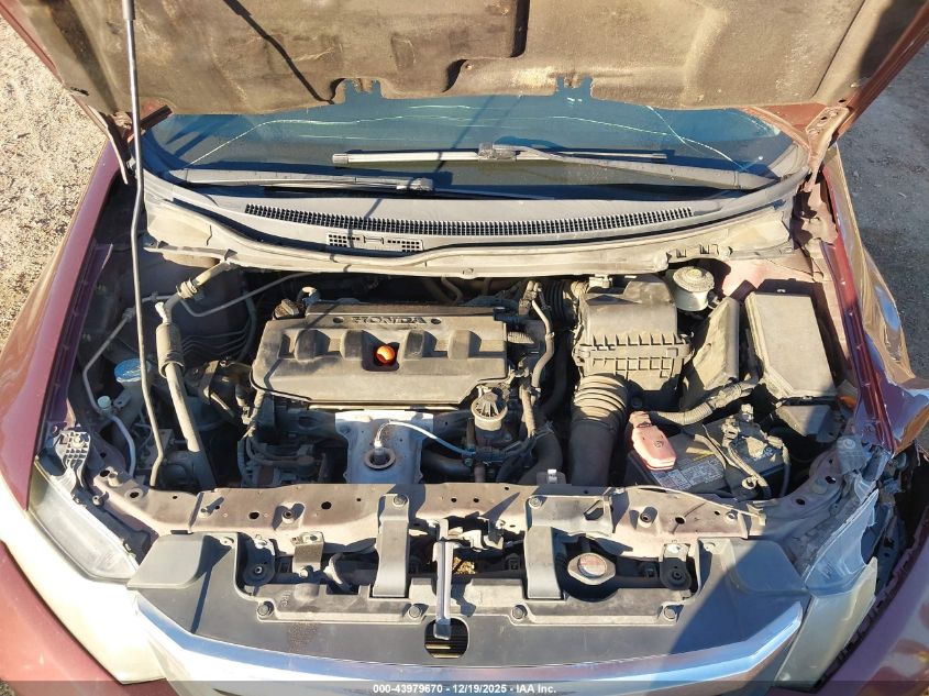 2012 Honda Civic Lx VIN: 19XFB2F55CE058300 Lot: 43979670