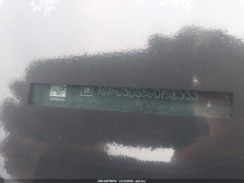 2016 Chevrolet Camaro 2Lt VIN: 1G1FD3DS5G0158333 Lot: 43979676