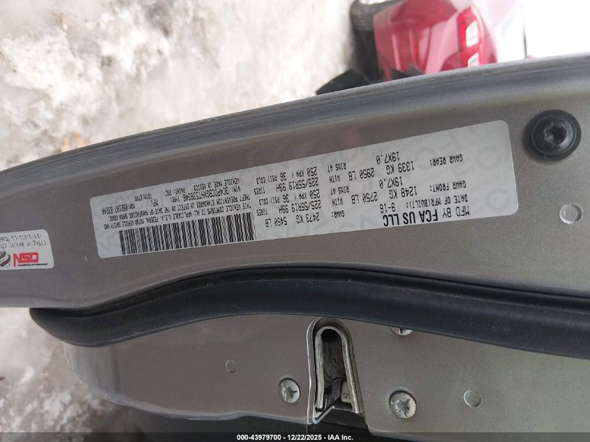 2017 Dodge Journey Sxt VIN: 3C4PDCBGXHT538346 Lot: 43979700