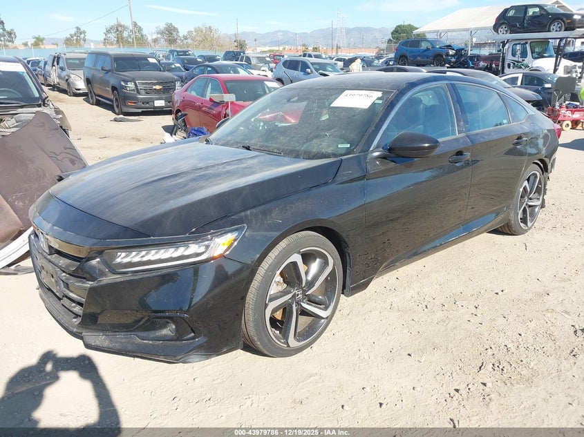 VIN 1HGCV1F30MA085199 2021 HONDA ACCORD SPORT