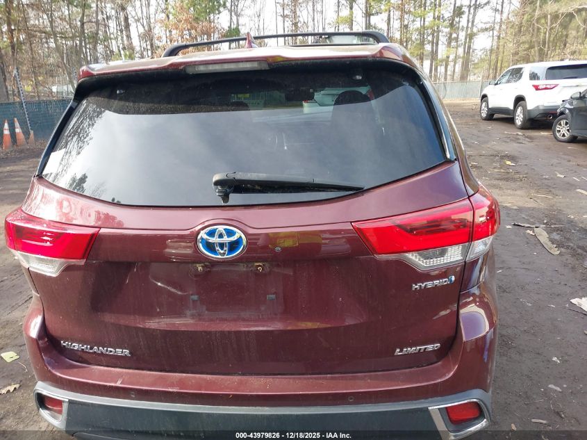 2017 Toyota Highlander Hybrid Limited Platinum VIN: 5TDDGRFH4HS035468 Lot: 43979826