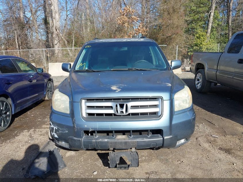 2006 Honda Pilot Ex-L VIN: 5FNYF285X6B015368 Lot: 43979860