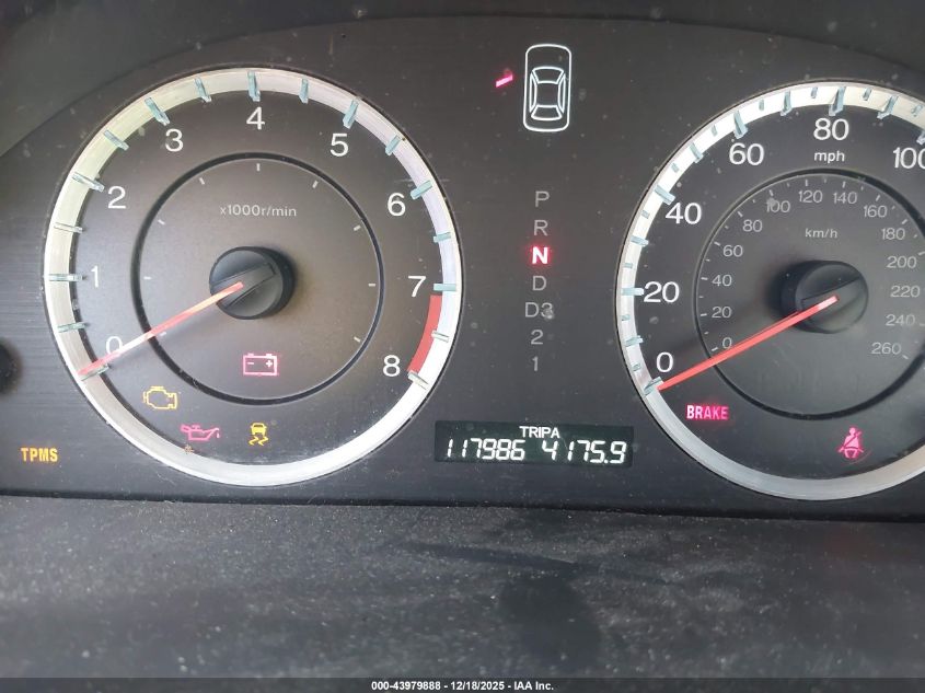 2012 Honda Accord 2.4 Ex-L VIN: 1HGCP2F80CA144522 Lot: 43979888