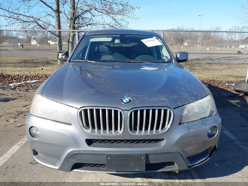 2011 BMW X3 xDrive28I VIN: 5UXWX5C5XBL702398 Lot: 43979892