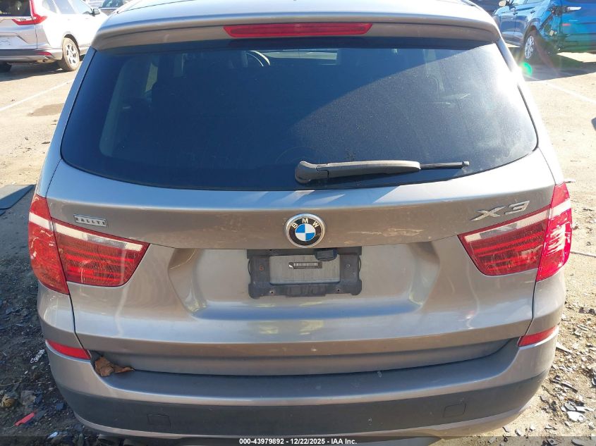 2011 BMW X3 xDrive28I VIN: 5UXWX5C5XBL702398 Lot: 43979892
