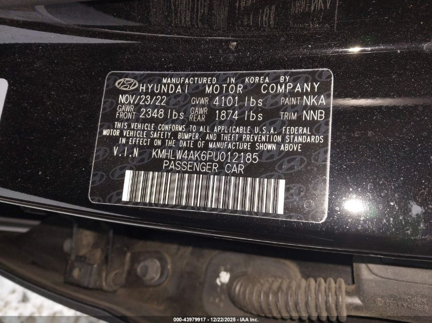 2023 Hyundai Elantra N VIN: KMHLW4AK6PU012185 Lot: 43979917