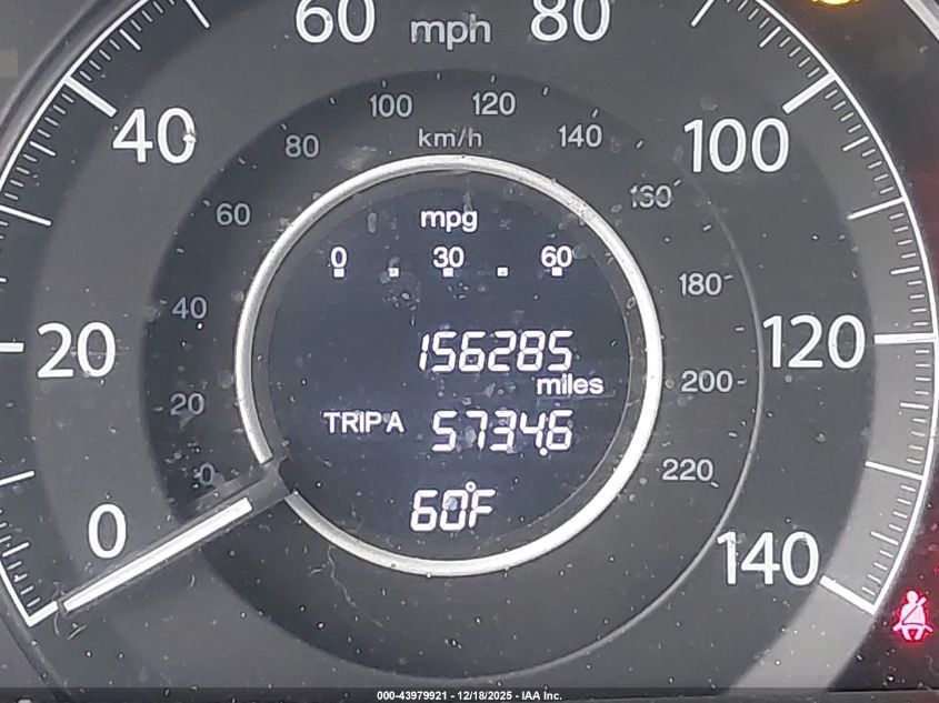 2013 Honda Cr-V Lx VIN: 5J6RM3H37DL016187 Lot: 43979921