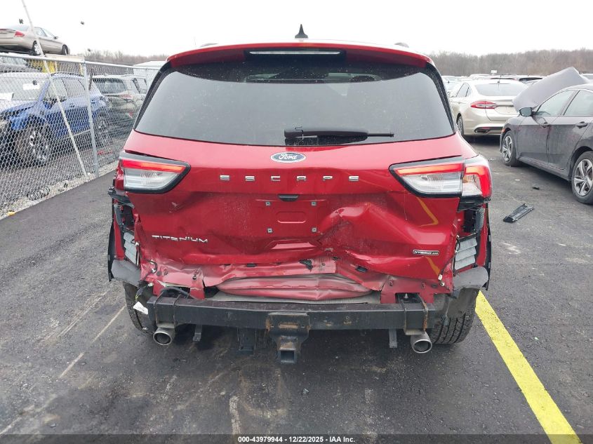 2022 Ford Escape Titanium Hybrid VIN: 1FMCU9DZ6NUA86604 Lot: 43979944