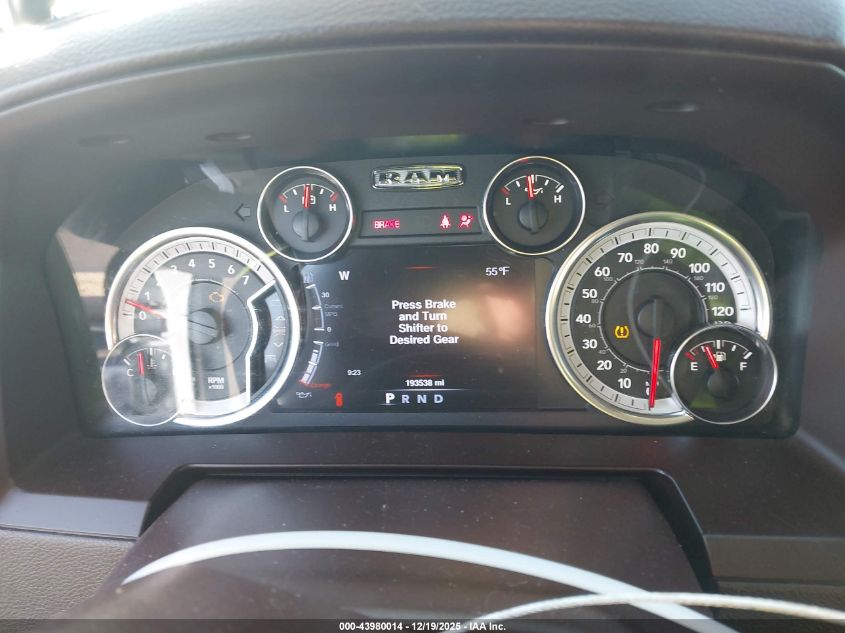 2013 Ram 1500 Laramie VIN: 1C6RR7NT7DS619429 Lot: 43980014