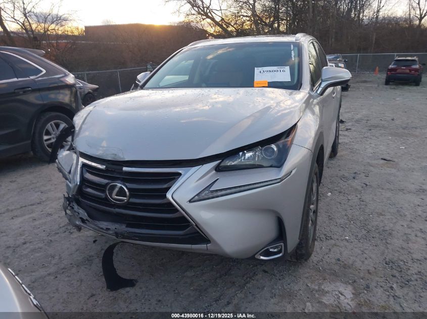2016 Lexus Nx 200T VIN: JTJBARBZ5G2091719 Lot: 43980016