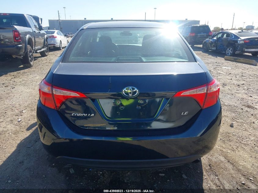 2017 Toyota Corolla Le VIN: 5YFBURHE4HP670377 Lot: 43980023