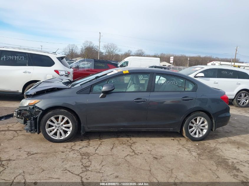 2012 Honda Civic Ex VIN: 2HGFB2F81CH522716 Lot: 43980073