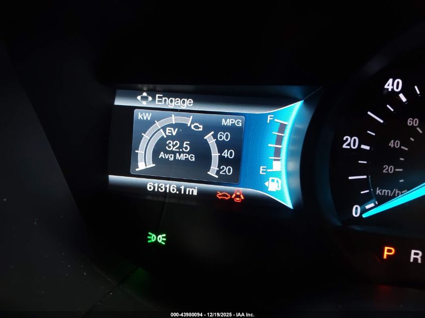 2019 Ford Fusion Energi Titanium VIN: 3FA6P0SU3KR215094 Lot: 43980094