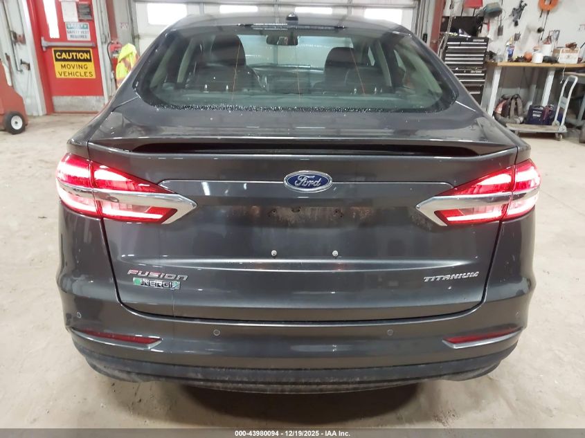 2019 Ford Fusion Energi Titanium VIN: 3FA6P0SU3KR215094 Lot: 43980094