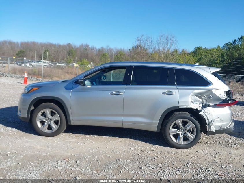 2017 Toyota Highlander Limited VIN: 5TDYZRFH5HS195869 Lot: 43980102
