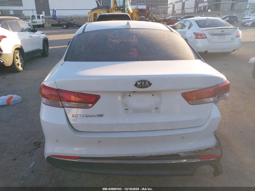 2018 Kia Optima Lx VIN: 5XXGT4L34JG249100 Lot: 43980103