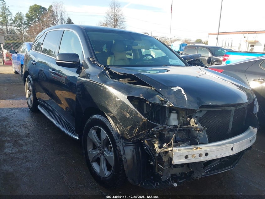5FRYD4H25GB007833 2016 Acura Mdx Acurawatch Plus Package auction photo 1