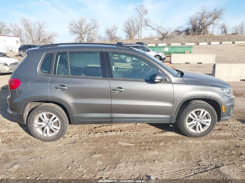 2016 Volkswagen Tiguan S VIN: WVGAV7AX0GW587586 Lot: 43980119