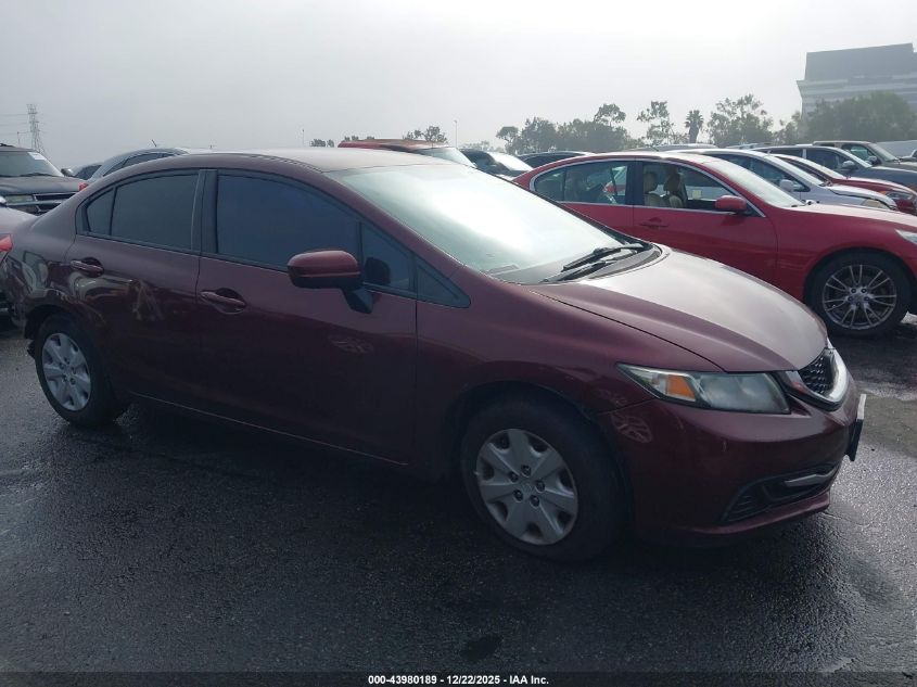 2014 Honda Civic Lx VIN: 19XFB2F54EE202728 Lot: 43980189