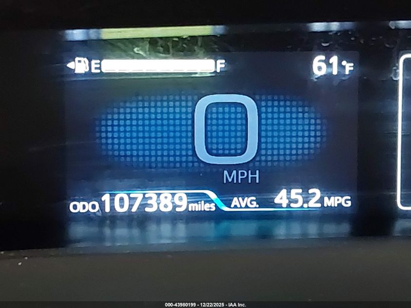 2021 Toyota Prius Xle Awd-E VIN: JTDL9MFU7M3026099 Lot: 43980199