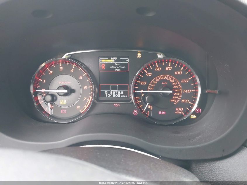 2016 Subaru Wrx VIN: JF1VA1B60G9817202 Lot: 43980221