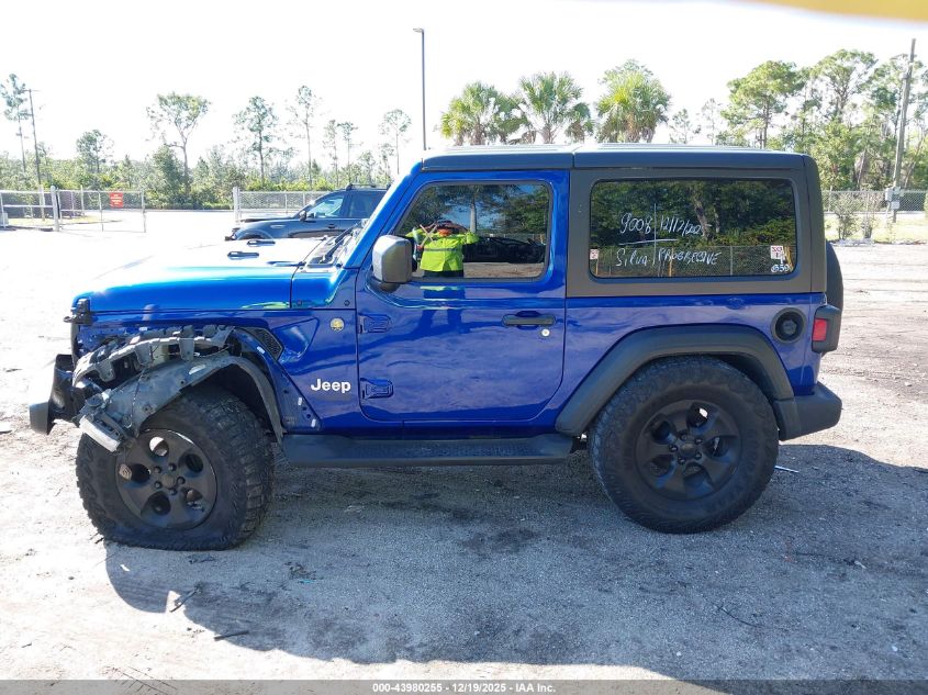 2020 Jeep Wrangler Sport 4X4 VIN: 1C4GJXAN2LW261033 Lot: 43980255