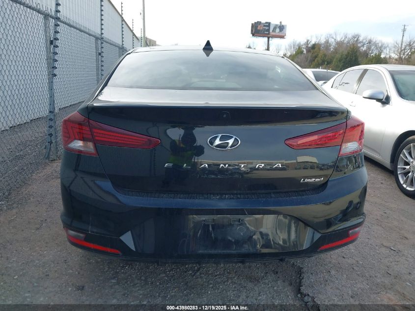2019 Hyundai Elantra Limited VIN: 5NPD84LF2KH482025 Lot: 43980283