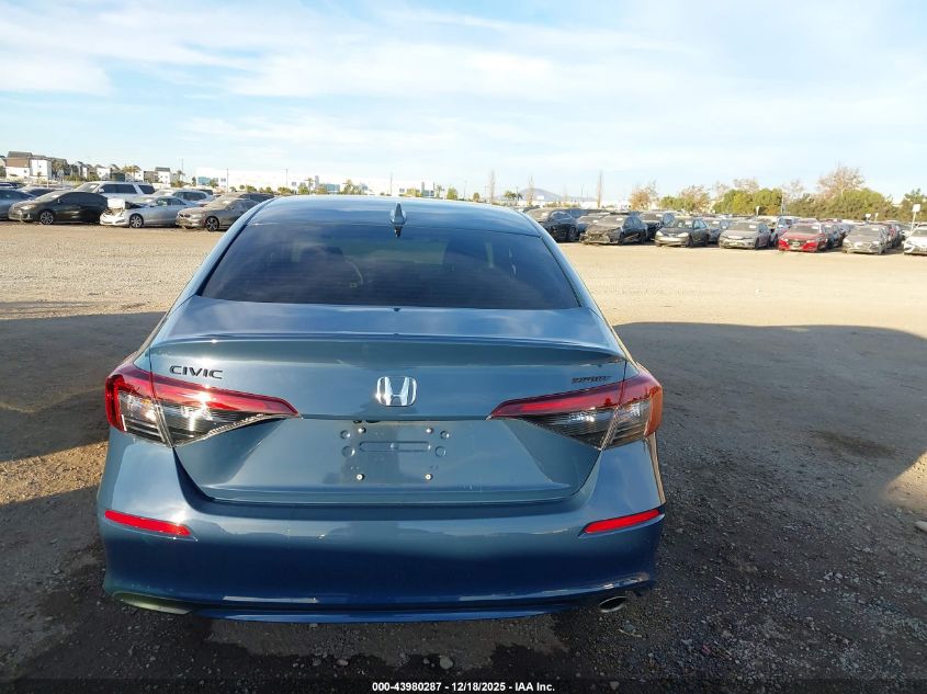 2026 Honda Civic Sport VIN: 2HGFE2F54TH501582 Lot: 43980287