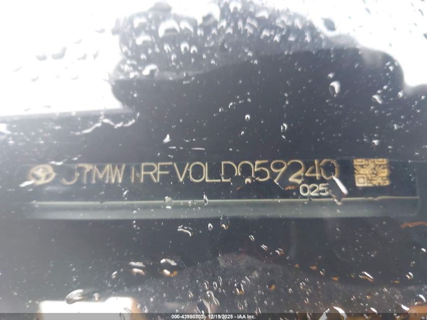 2020 Toyota Rav4 Xle VIN: JTMW1RFV0LD059240 Lot: 43980303