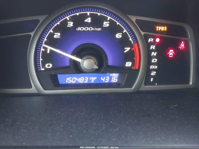 2009 Honda Civic Lx VIN: 1HGFA16559L020225 Lot: 43980306