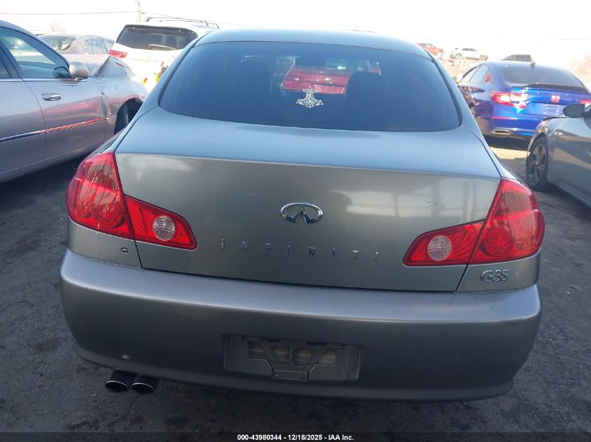 2005 Infiniti G35 VIN: JNKCV51E55M203342 Lot: 43980344
