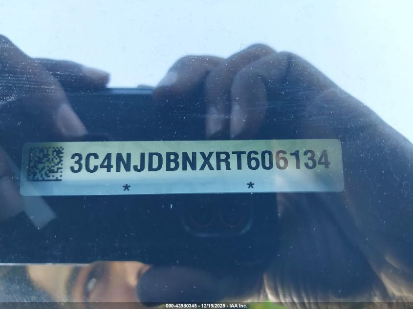 2024 Jeep Compass Latitude 4X4 VIN: 3C4NJDBNXRT606134 Lot: 43980345