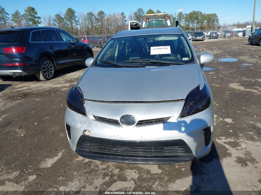 2012 Toyota Prius Two VIN: JTDKN3DU7C1537505 Lot: 43980346