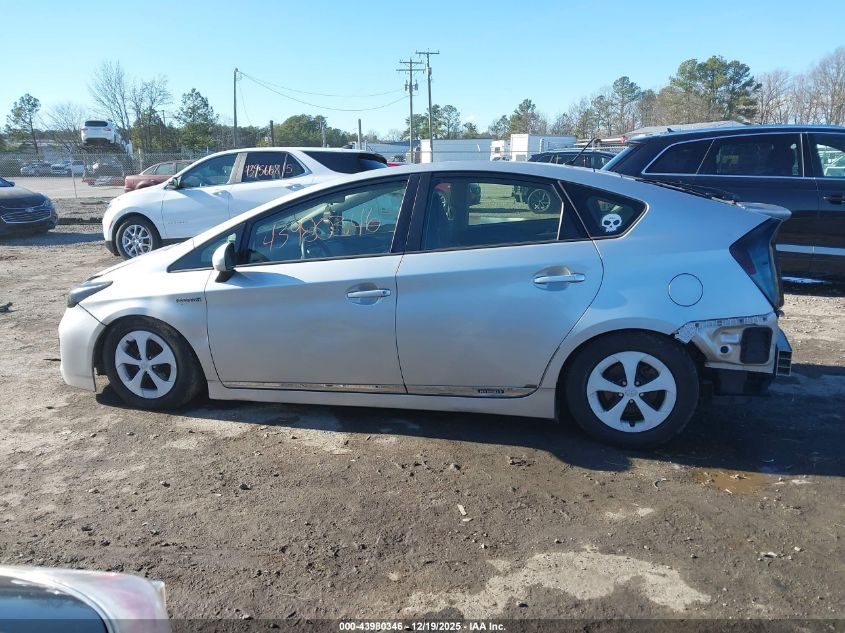 2012 Toyota Prius Two VIN: JTDKN3DU7C1537505 Lot: 43980346