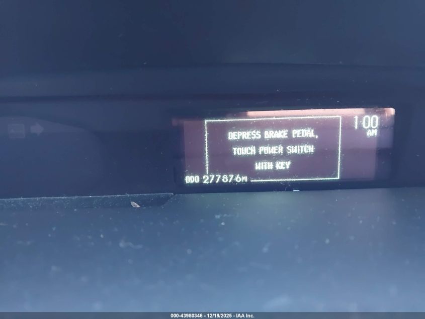 2012 Toyota Prius Two VIN: JTDKN3DU7C1537505 Lot: 43980346