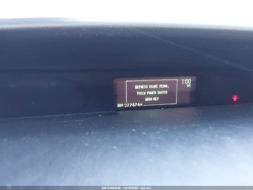 2012 Toyota Prius Two VIN: JTDKN3DU7C1537505 Lot: 43980346