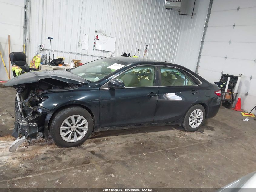 2015 Toyota Camry Le VIN: 4T4BF1FK2FR481376 Lot: 43980356