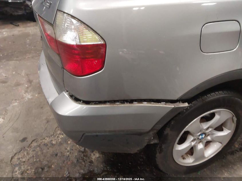 2008 BMW X3 3.0Si VIN: WBXPC93488WJ20701 Lot: 43980358