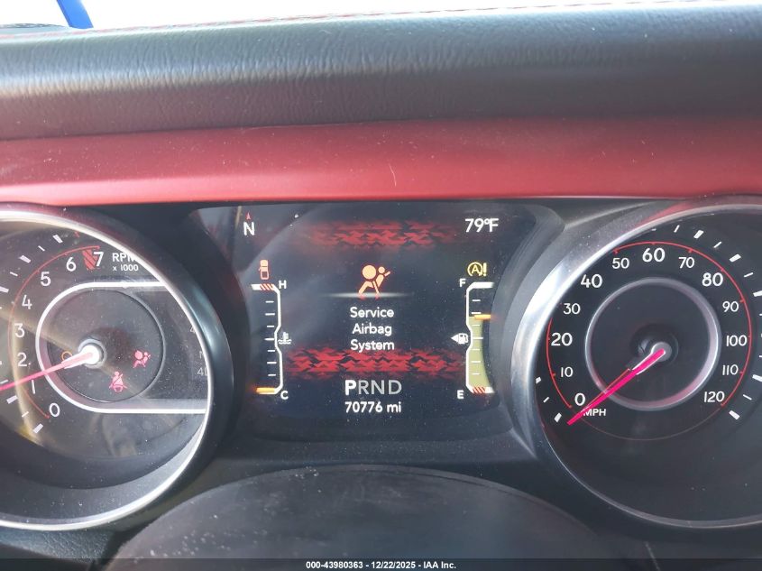 2020 Jeep Gladiator Rubicon 4X4 VIN: 1C6JJTBG5LL208995 Lot: 43980363