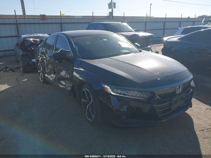 2022 Honda Accord Sport Special Edition VIN: 1HGCV1F42NA077681 Lot: 43980411