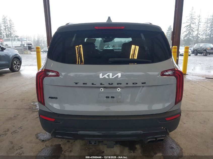 2022 Kia Telluride Sx VIN: 5XYP5DHC0NG299187 Lot: 43980446