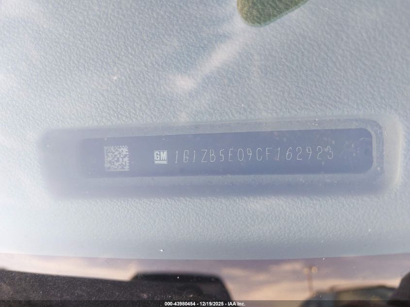 2012 Chevrolet Malibu Ls VIN: 1G1ZB5E09CF162923 Lot: 43980454