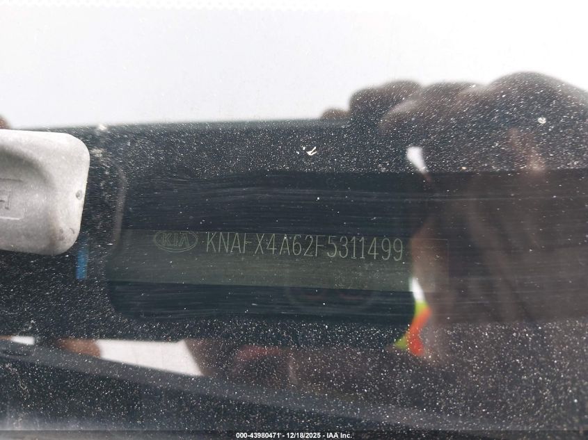 2015 Kia Forte Lx VIN: KNAFX4A62F5311499 Lot: 43980471