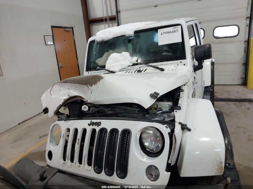 2014 Jeep Wrangler Unlimited Sahara VIN: 1C4BJWEG9EL196007 Lot: 43980485